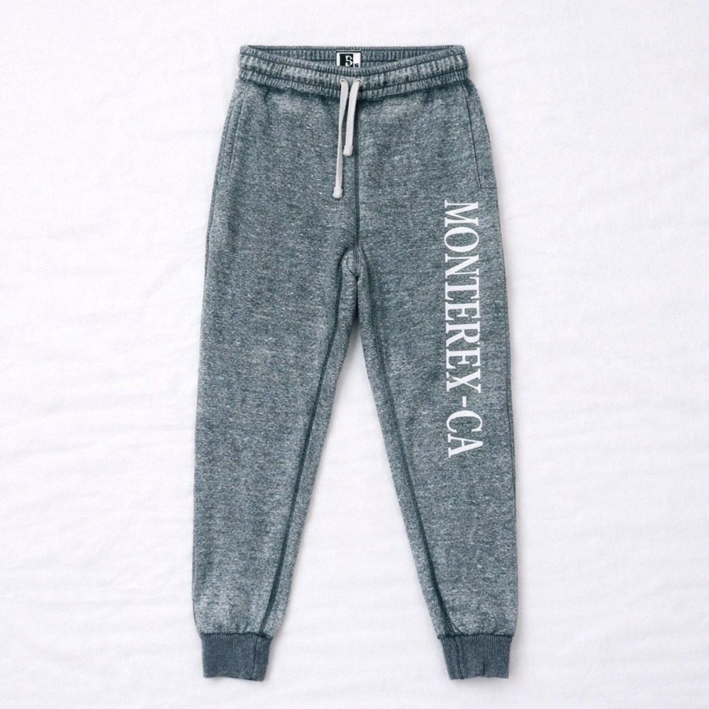 Liquid Energy Joggers Youth Medium Monterey CA Graphic Sweatpants‎ Gray